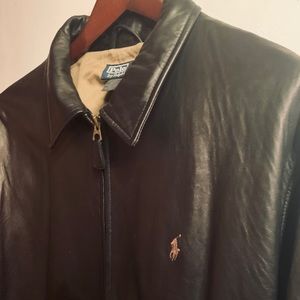 Polo Ralph Lauren vintage leather jacket x- large
